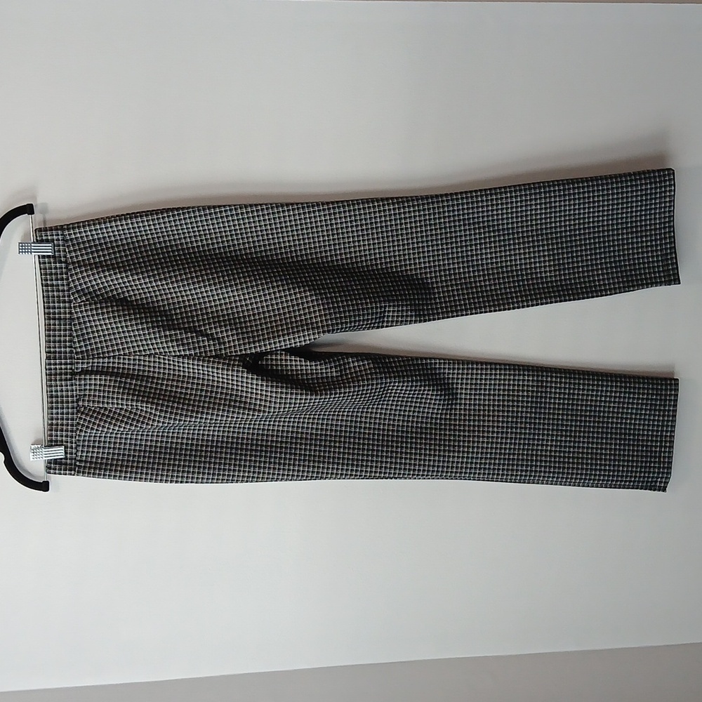 Black and White Checkered Pull-on Pants Womens Small (Tag Missing) Office Casual - Picture 4 of 4